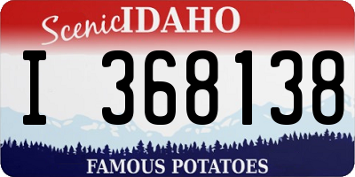 ID license plate I368138