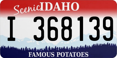 ID license plate I368139