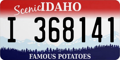 ID license plate I368141