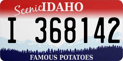 ID license plate I368142