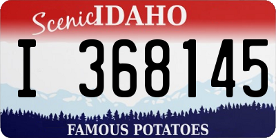 ID license plate I368145