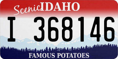 ID license plate I368146