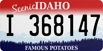 ID license plate I368147