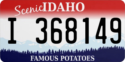 ID license plate I368149