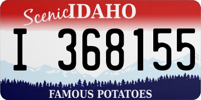 ID license plate I368155