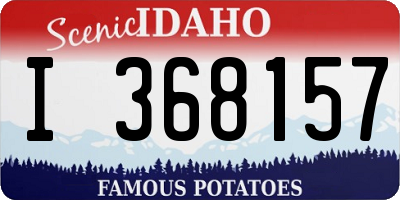 ID license plate I368157