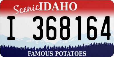 ID license plate I368164