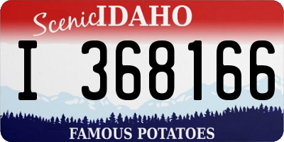 ID license plate I368166