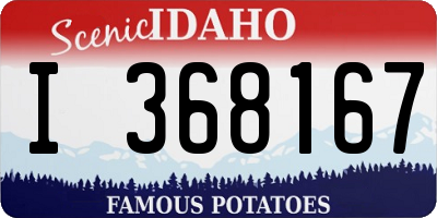 ID license plate I368167