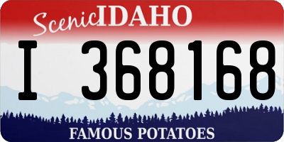 ID license plate I368168