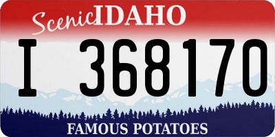 ID license plate I368170