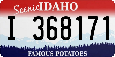 ID license plate I368171