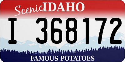 ID license plate I368172