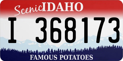 ID license plate I368173