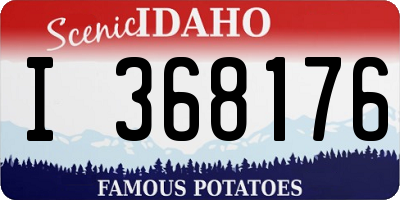 ID license plate I368176