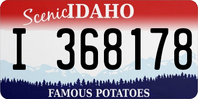 ID license plate I368178