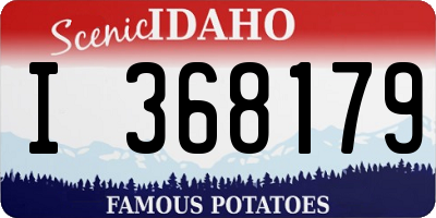 ID license plate I368179