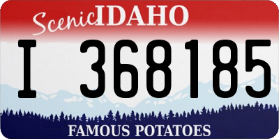 ID license plate I368185