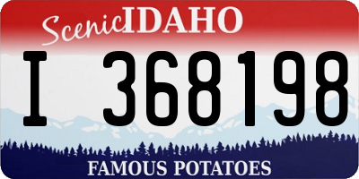 ID license plate I368198