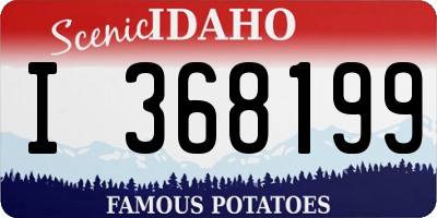 ID license plate I368199
