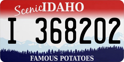 ID license plate I368202