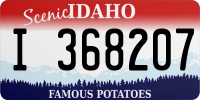 ID license plate I368207