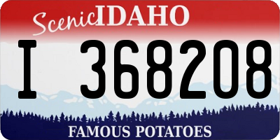 ID license plate I368208