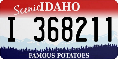 ID license plate I368211
