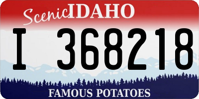 ID license plate I368218