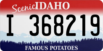ID license plate I368219