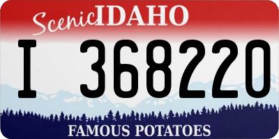 ID license plate I368220