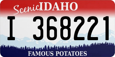 ID license plate I368221