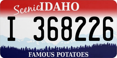 ID license plate I368226