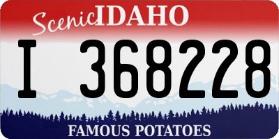 ID license plate I368228