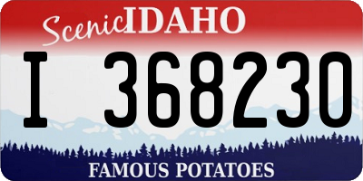 ID license plate I368230