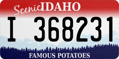 ID license plate I368231