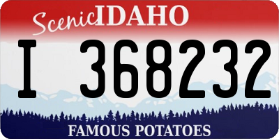 ID license plate I368232