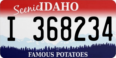 ID license plate I368234