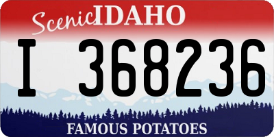 ID license plate I368236