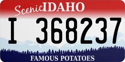 ID license plate I368237