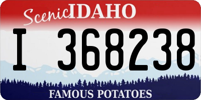 ID license plate I368238