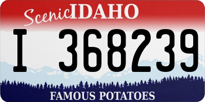 ID license plate I368239