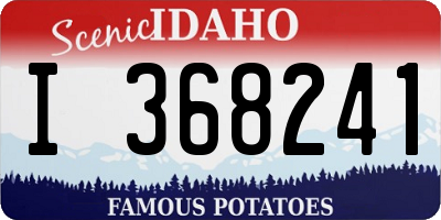 ID license plate I368241