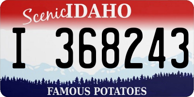 ID license plate I368243