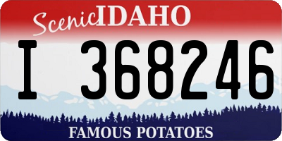 ID license plate I368246