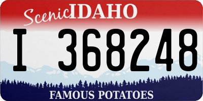 ID license plate I368248