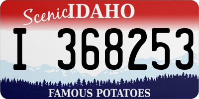 ID license plate I368253