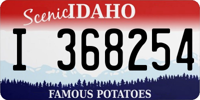 ID license plate I368254