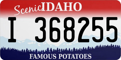 ID license plate I368255