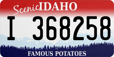 ID license plate I368258